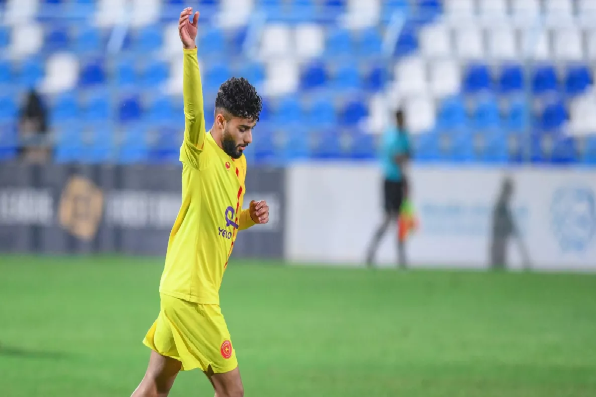 اللاعب محمد أبو الشامات.