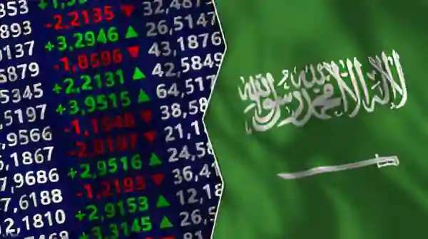 جراف يظهر ارتفاع مؤشر سوق الأسهم السعودية مع أداء إيجابي للقطاعين المالي والطاقة